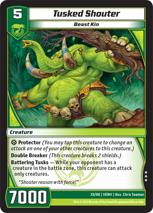 Kaijudo | Tusked Shouter - Level 5 (10INV) | The Nerd Merchant