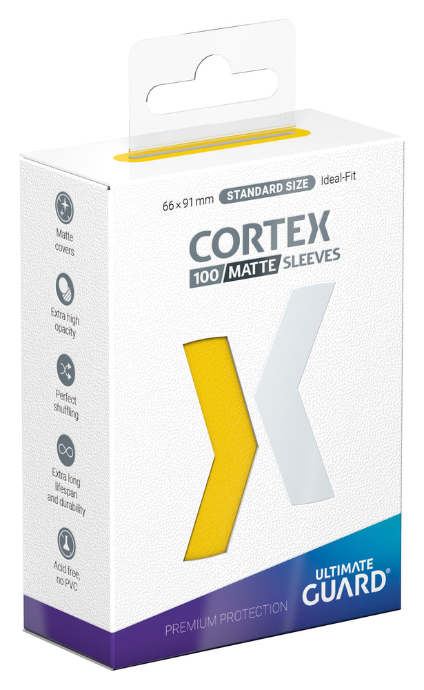 Cortex Matte Card Sleeves 100-Count Yellow