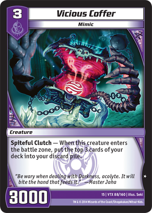 Kaijudo | Vicious Coffer - Level 3 (15VTX) | The Nerd Merchant