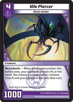 Kaijudo | Vile Piercer - Level 4 (15VTX) | The Nerd Merchant