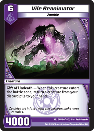 Kaijudo | Vile Reanimator - Level 6 (13GAU) | The Nerd Merchant
