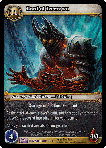 Lord Of Icecrown - Blizzard Promo
