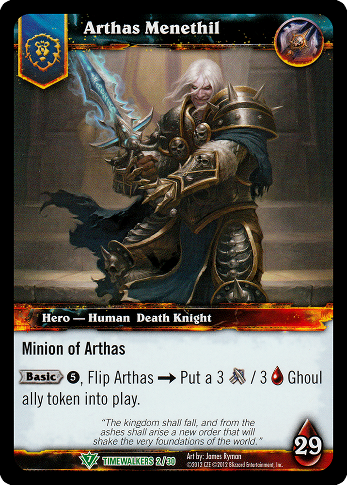 World of Warcraft TCG | Arthas Menethil - Timewalker Heroes 2/30 | The Nerd Merchant