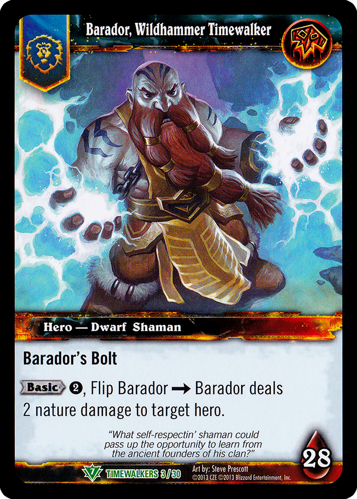 World of Warcraft TCG | Barador, Wildhammer Timewalker (Alt Art) - Timewalker Heroes 3/30 | The Nerd Merchant