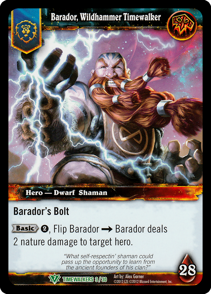 World of Warcraft TCG | Barador, Wildhammer Timewalker - Timewalker Heroes 3/30 | The Nerd Merchant