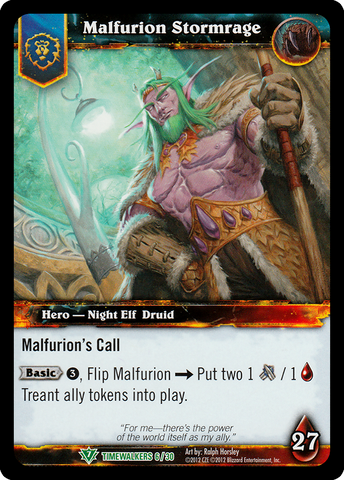 World of Warcraft TCG | Malfurion Stormrage (Foil) | The Nerd Merchant