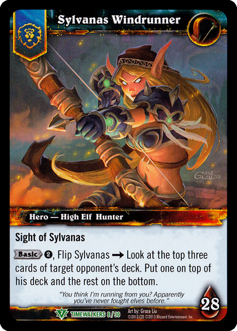 World of Warcraft TCG | Sylvanas Windrunner (Alt Art) - Timewalker Heroes 8/30 | The Nerd Merchant