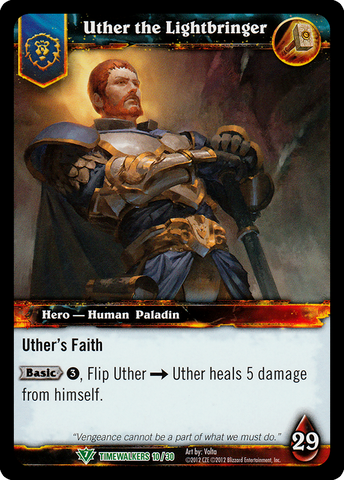 World of Warcraft TCG | Uther the Lightbringer - Timewalker Heroes 10/30 | The Nerd Merchant