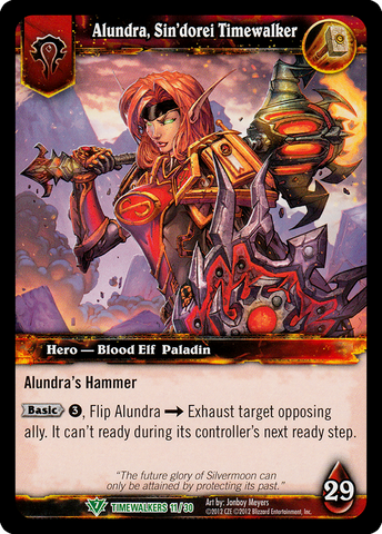 World of Warcraft TCG | Alundra, Sin'Dorei Timewalker - Timewalker Heroes 11/30 | The Nerd Merchant