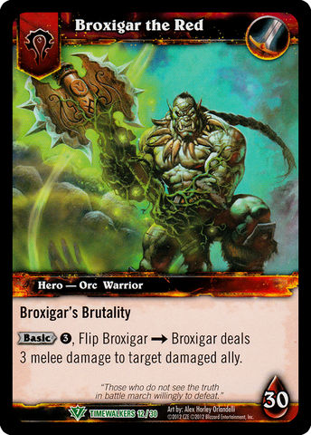 World of Warcraft TCG | Broxigar the Red (Foil) | The Nerd Merchant