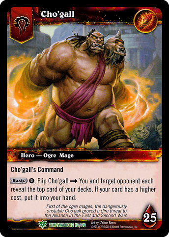 World of Warcraft TCG | Cho'gall (Alt Art) - Timewalker Heroes 13/30 | The Nerd Merchant