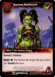 World of Warcraft TCG | Garona Halforcen (Alt Art) - Timewalker Heroes 14/30 | The Nerd Merchant