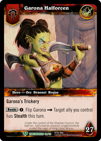World of Warcraft TCG | Garona Halforcen (Foil) | The Nerd Merchant