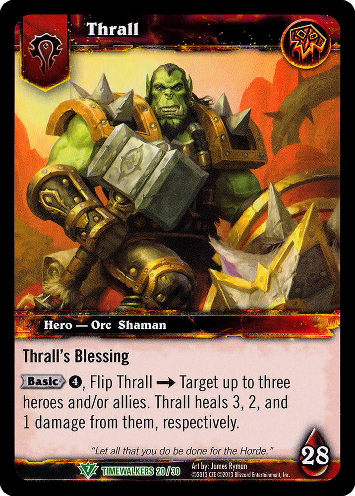 World of Warcraft TCG | Thrall (Alt Art) - Timewalker Heroes 20/30 | The Nerd Merchant