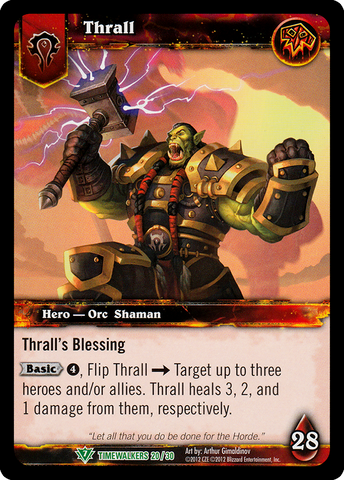 World of Warcraft TCG | Thrall (Foil) | The Nerd Merchant