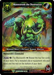 World of Warcraft TCG | Mannoroth the Destructor (Alt Art) - Timewalker Heroes 25/30 | The Nerd Merchant
