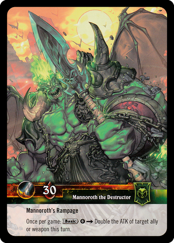 Mannoroth the Destructor (Foil) - Timewalker Heroes 25/30