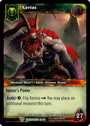 World of Warcraft TCG | Xavius (Alt Art) - Timewalker Heroes 29/30 | The Nerd Merchant