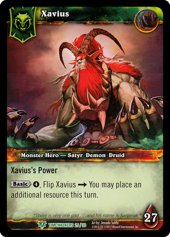 World of Warcraft TCG | Xavius - Timewalker Heroes 29/30 | The Nerd Merchant