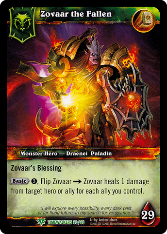 World of Warcraft TCG | Zovaar the Fallen (Alt Art) - Timewalker Heroes 30/30 | The Nerd Merchant