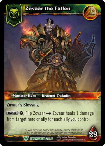 World of Warcraft TCG | Zovaar the Fallen - Timewalker Heroes 30/30 | The Nerd Merchant