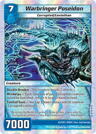 Kaijudo | Warbringer Poseidon - Level 7 (10INV) | The Nerd Merchant