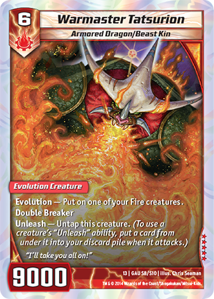 Kaijudo | Warmaster Tatsurion - Level 6 (13GAU) | The Nerd Merchant