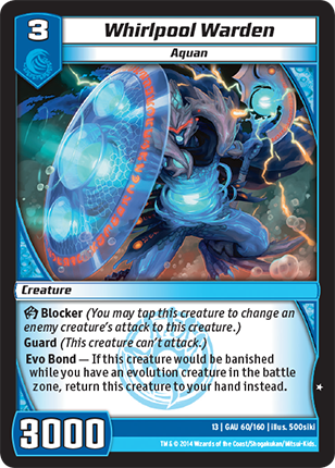 Kaijudo | Whirlpool Warden - Level 3 (13GAU) | The Nerd Merchant