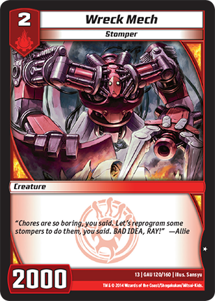 Kaijudo | Wreck Mech - Level 2 (13GAU) | The Nerd Merchant