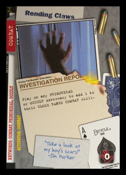 X-Files CCG | Rending Claws XF96-0004v1  | The Nerd Merchant