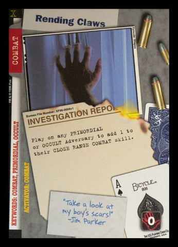 X-Files CCG | Rending Claws XF96-0004v1  | The Nerd Merchant