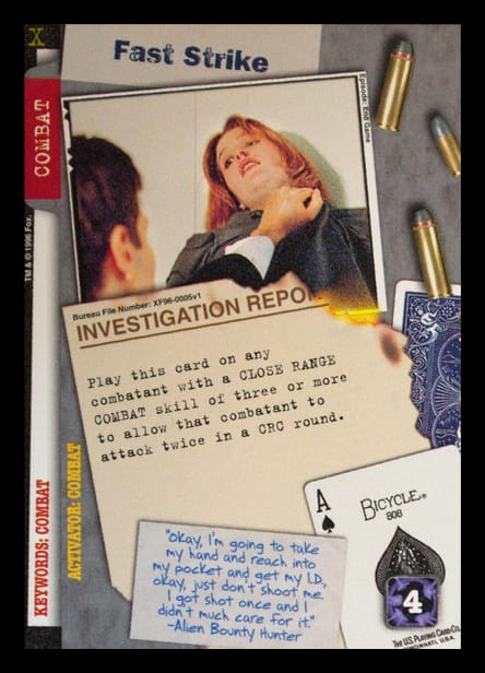 X-Files CCG | Fast Strike XF96-0005v1  | The Nerd Merchant