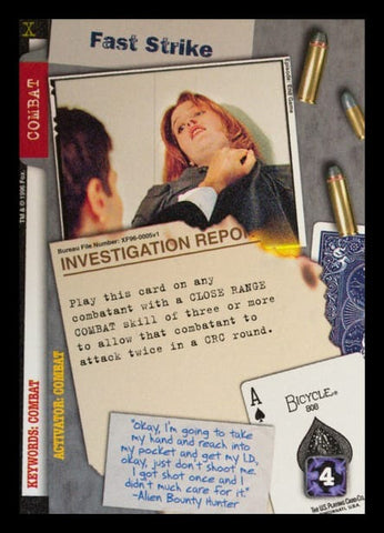 X-Files CCG | Fast Strike XF96-0005v1  | The Nerd Merchant