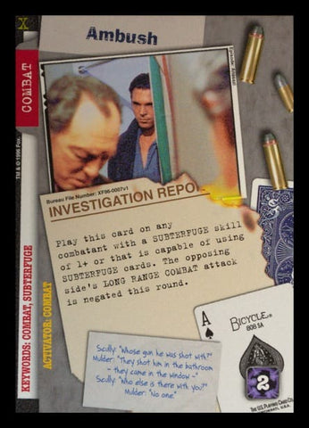 X-Files CCG | Ambush XF96-0007v1  | The Nerd Merchant