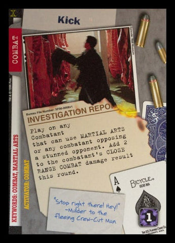 X-Files CCG | Kick XF96-0008v1  | The Nerd Merchant