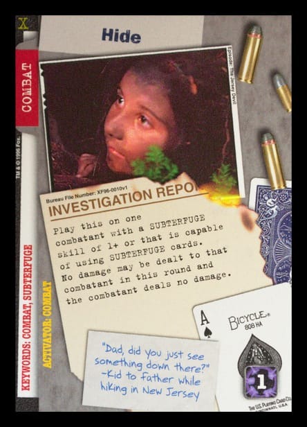 X-Files CCG | Hide XF96-0010v1  | The Nerd Merchant