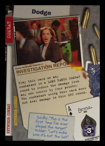 X-Files CCG | Dodge XF96-0011v1  | The Nerd Merchant