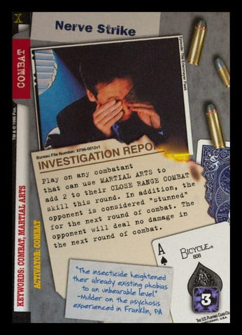 X-Files CCG | Nerve Strike XF96-0012v1  | The Nerd Merchant