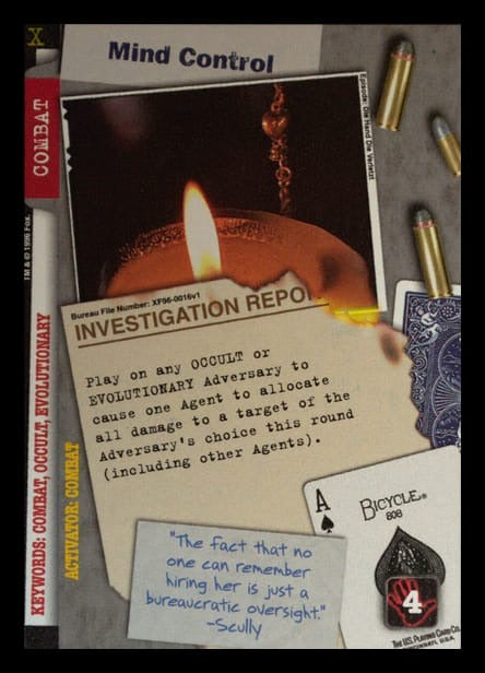 X-Files CCG | Mind Control XF96-0016v1  | The Nerd Merchant