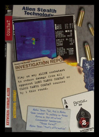 X-Files CCG | Alien Stealth Technology XF96-0017v1  | The Nerd Merchant