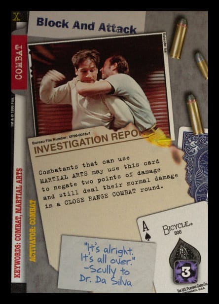 X-Files CCG | Block And Attack XF96-0018v1  | The Nerd Merchant