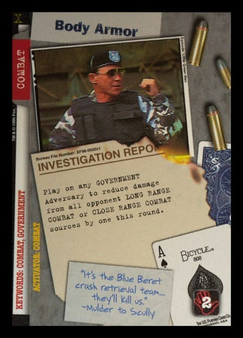 X-Files CCG | Body Armor XF96-0020v1  | The Nerd Merchant