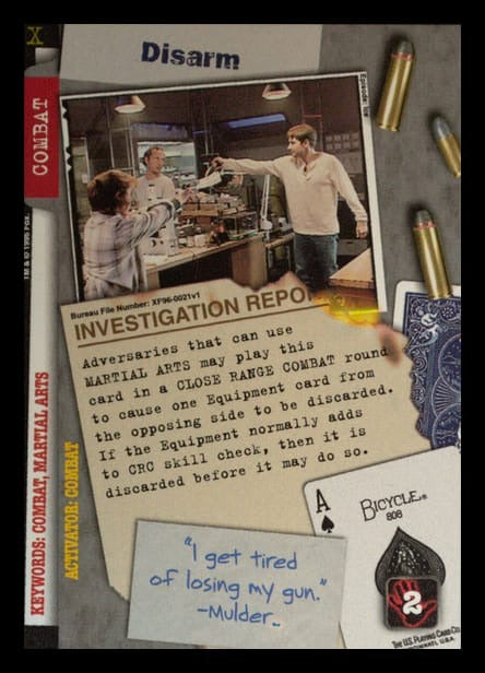 X-Files CCG | Disarm XF96-0021v1  | The Nerd Merchant