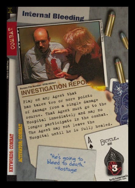X-Files CCG | Internal Bleeding XF96-0024v1  | The Nerd Merchant