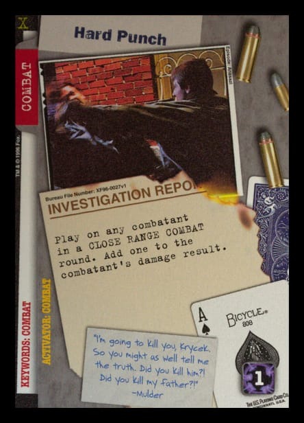 X-Files CCG | Hard Punch XF96-0027v1  | The Nerd Merchant