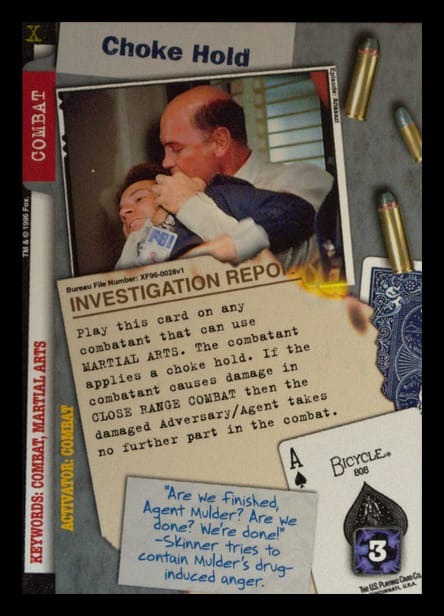 X-Files CCG | Choke Hold XF96-0028v1  | The Nerd Merchant