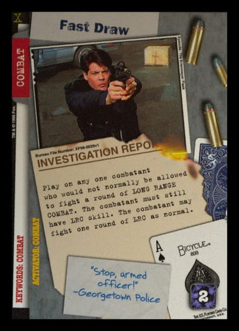 X-Files CCG | Fast Draw XF96-0029v1  | The Nerd Merchant