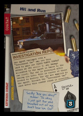 X-Files CCG | Hit and Run XF96-0031v1  | The Nerd Merchant