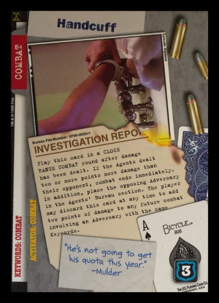 X-Files CCG | Handcuff XF96-0032v1  | The Nerd Merchant