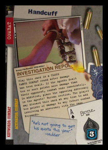 X-Files CCG | Handcuff XF96-0032v1  | The Nerd Merchant